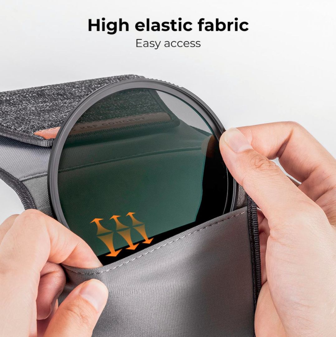 K&F Concept Filter Pouch, Torbica za filtere (do veličine 62mm) sa 3 džepa KF13.139 - 4